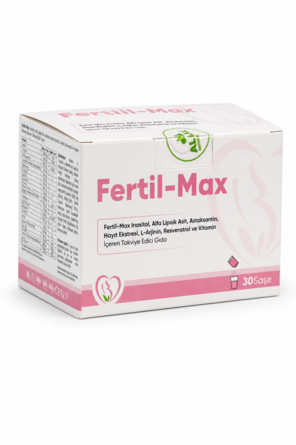 Fertil-Max İnositol Alfa Lipoik Asit Astaksantin Hayıt Ekstresi L-Arjinin Resveratrol ve Vitamin İçeren Takviye Edici Gıda 30 Saşe