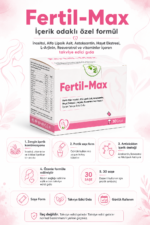 Fertil-Max İnositol Alfa Lipoik Asit Astaksantin Hayıt Ekstresi L-Arjinin Resveratrol ve Vitamin İçeren Takviye Edici Gıda 30 Saşe - Görsel 2