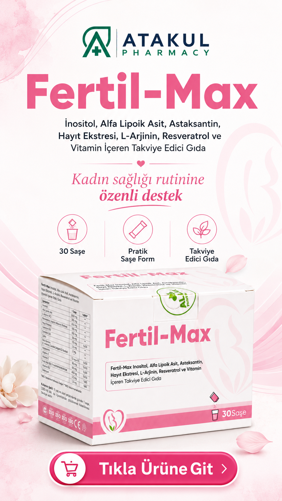 Atakul Pharmacy Fertil-Max Dikey Banner