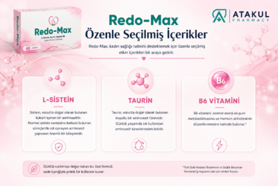 Redo-Max, L-Sistein, Taurin ve Vitamin B6